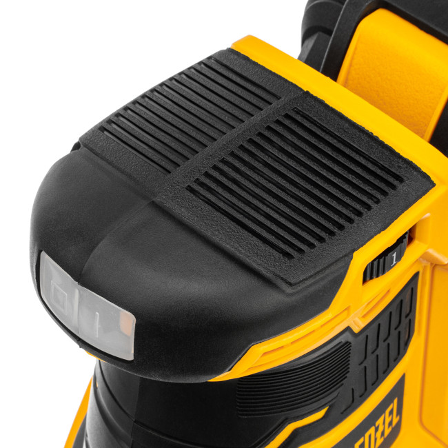 Машина шлифовальная эксцентриковая аккумуляторная COS-125, 18В Li-Ion Denzel в Казани