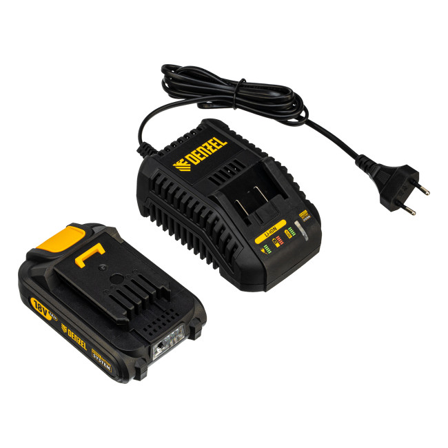 Машина шлифовальная эксцентриковая аккумуляторная COS-125, 18В Li-Ion Denzel в Казани