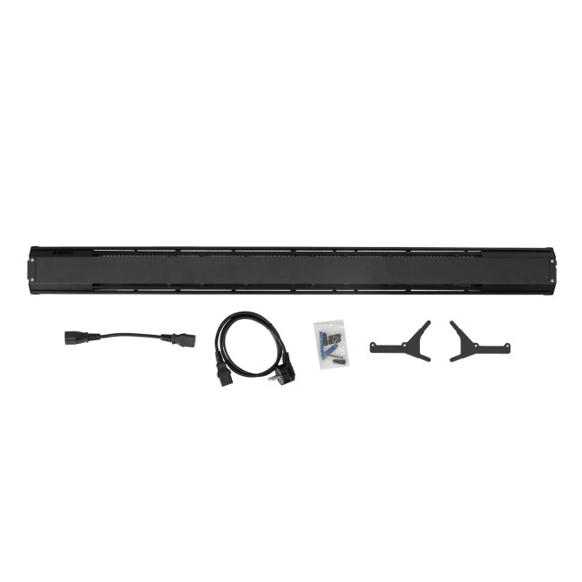 Конвектор электрический плинтусный ATRIC-300, 230 В, 300 Вт, ТЭН, черный Denzel в Казани