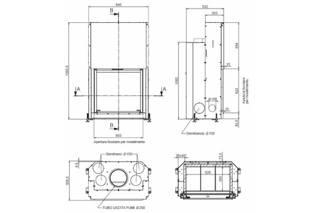 MCZ Forma 75 прямое стекло в Казани
