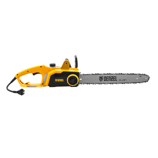 Пила цепная электрическая EDS-2200P, 2.2 кВт,поперечная, шина 45 см, шаг 3/8, паз 1.3 мм, 63 звена Denzel в Казани