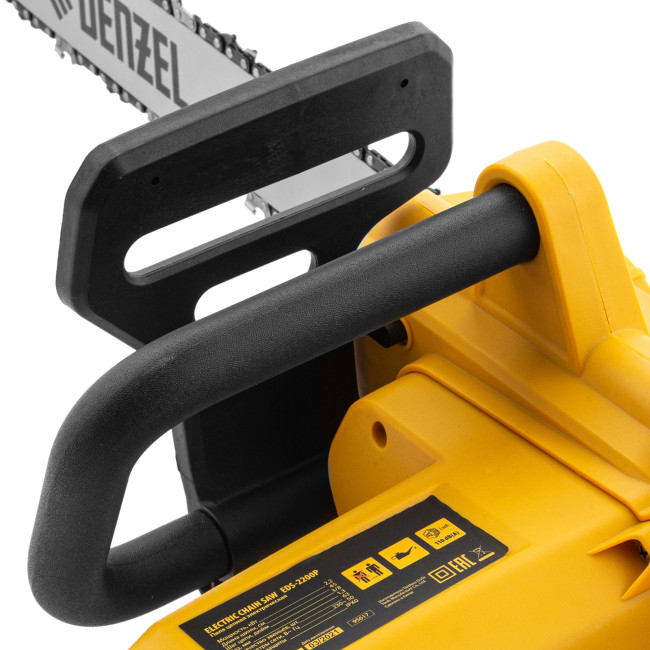 Пила цепная электрическая EDS-2200P, 2.2 кВт,поперечная, шина 45 см, шаг 3/8, паз 1.3 мм, 63 звена Denzel в Казани