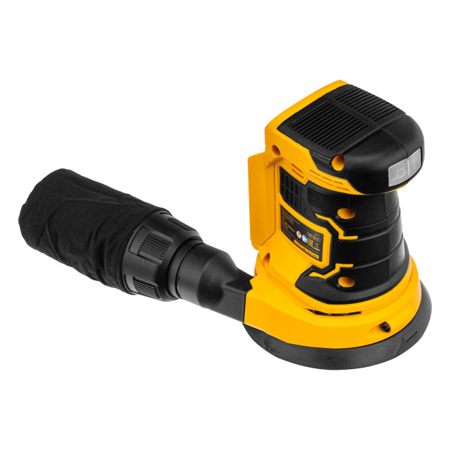 Машина шлифовальная эксцентриковая аккумуляторная COS-125-0, 18В Li-Ion Denzel в Казани