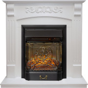 Каминокомплект Sorrento угловой - Белый дуб с очагом Majestic FX M Black RC