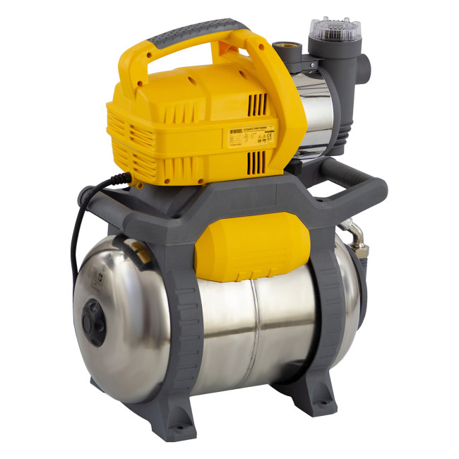 Насосная станция PSХ950X, Х-Pro, 950 Вт, 3300 л/ч, ресивер 24 л, подъем 38 м, нержавейка Denzel в Казани