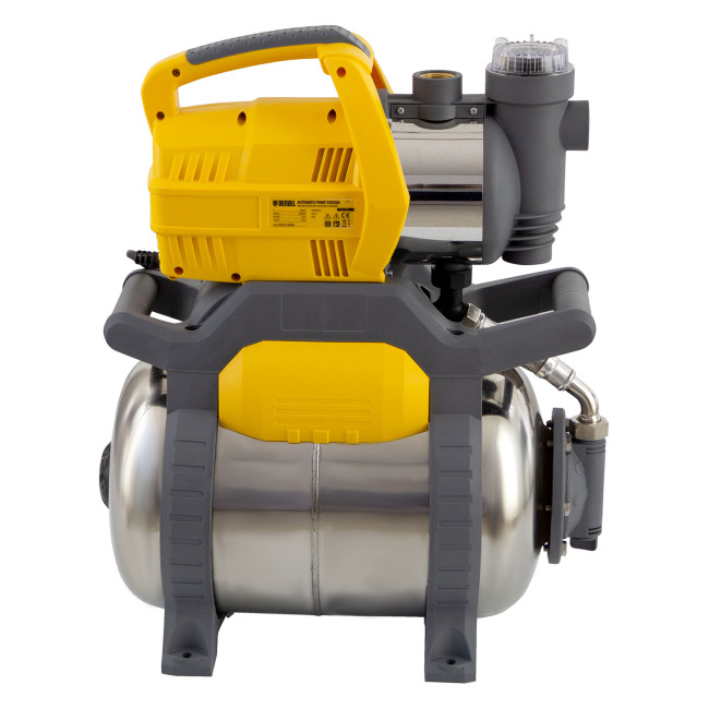 Насосная станция PSХ950X, Х-Pro, 950 Вт, 3300 л/ч, ресивер 24 л, подъем 38 м, нержавейка Denzel в Казани