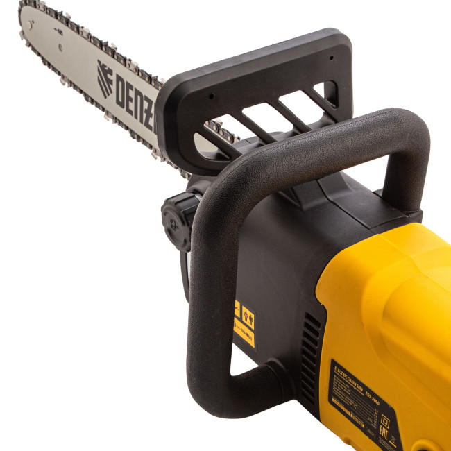 Пила цепная электрическая EDS-2000, 2 кВт,продольная, шина 40 см, шаг 3/8, паз 1.3 мм, 56 звеньев Denzel в Казани