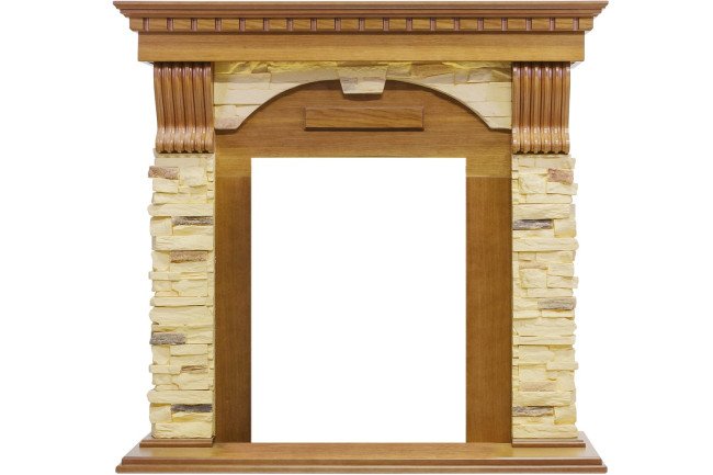 Каминокомплект Dublin - Дуб / Сланец с очагом Cavendish в Казани Каминокомплект Dublin - Дуб / Сланец с очагом Cavendish в Казани