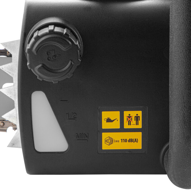 Пила цепная электрическая EDS-2200, 2.2 кВт,продольная, шина 45 см, шаг 3/8, паз 1.3 мм, 62 звена Denzel в Казани