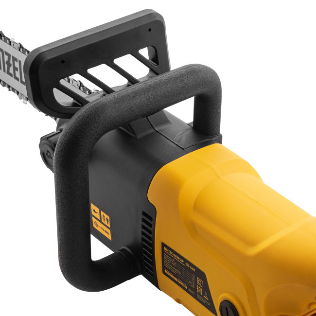 Пила цепная электрическая EDS-2200, 2.2 кВт,продольная, шина 45 см, шаг 3/8, паз 1.3 мм, 62 звена Denzel в Казани