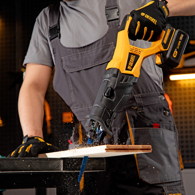 Пила сабельная аккумуляторная бесщет BRC-120-0, 18В Li-Ion Denzel в Казани Пила сабельная аккумуляторная бесщет BRC-120-0, 18В Li-Ion Denzel в Казани