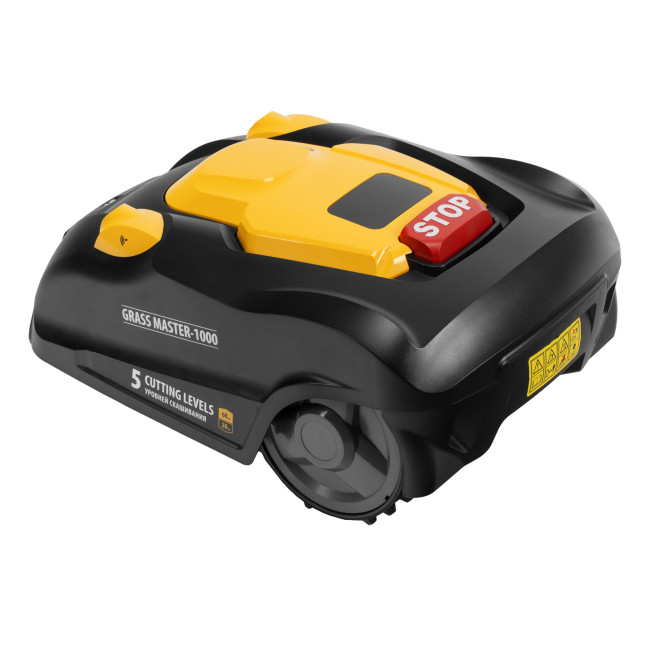 Робот-газонокосилка Grass Master 1000  1000м², 3Ач, 28V, LCD дисплей, Wi-Fi Denzel в Казани