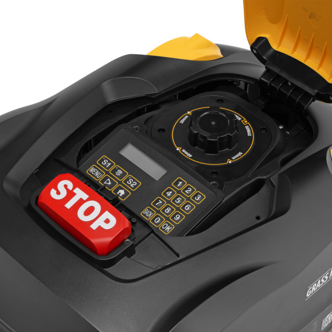 Робот-газонокосилка Grass Master 1000  1000м², 3Ач, 28V, LCD дисплей, Wi-Fi Denzel в Казани