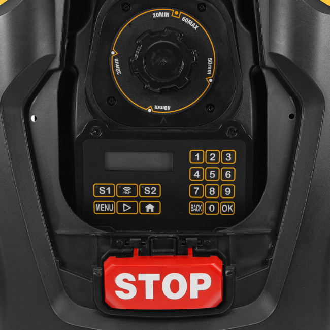 Робот-газонокосилка Grass Master 1000  1000м², 3Ач, 28V, LCD дисплей, Wi-Fi Denzel в Казани