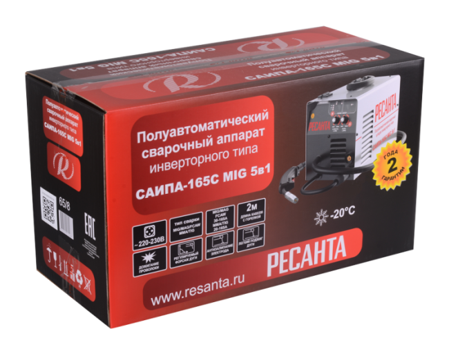 Сварочный полуавтомат Ресанта САИПА-165С (MIG/MAG) в Казани