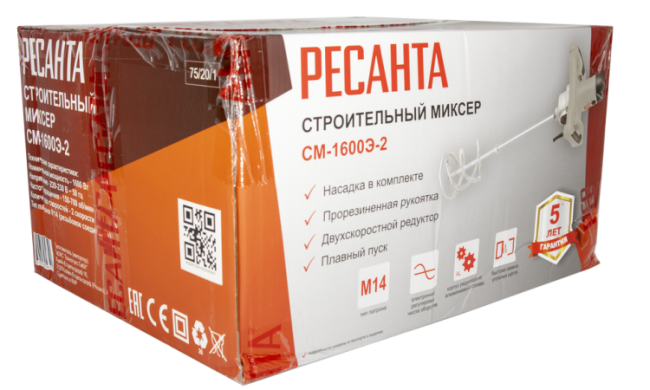 Строительный миксер Ресанта СМ-1600Э-2 в Казани