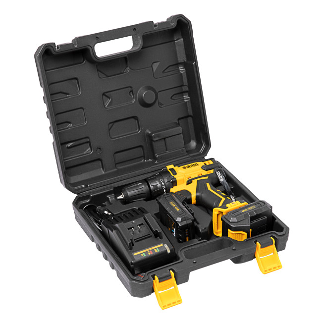 Дрель-шуруповерт аккумуляторная CDL-12-02BM, Li-Ion, 12 В, 2 акк. Denzel в Казани Дрель-шуруповерт аккумуляторная CDL-12-02BM, Li-Ion, 12 В, 2 акк. Denzel в Казани