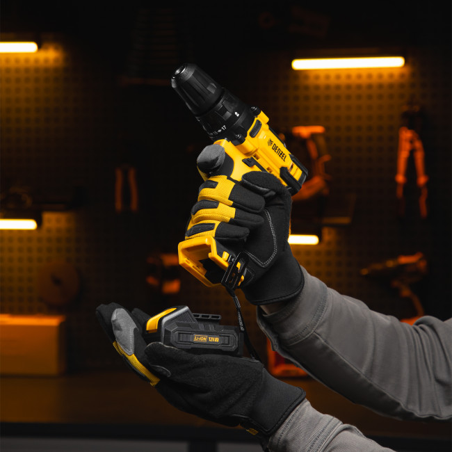 Дрель-шуруповерт аккумуляторная CDL-12-02BM, Li-Ion, 12 В, 2 акк. Denzel в Казани Дрель-шуруповерт аккумуляторная CDL-12-02BM, Li-Ion, 12 В, 2 акк. Denzel в Казани