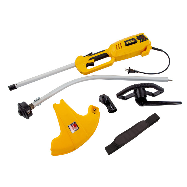 Триммер электрический TE-1100, 1100 Вт, 380 мм, катушка, разборная штанга Denzel в Казани