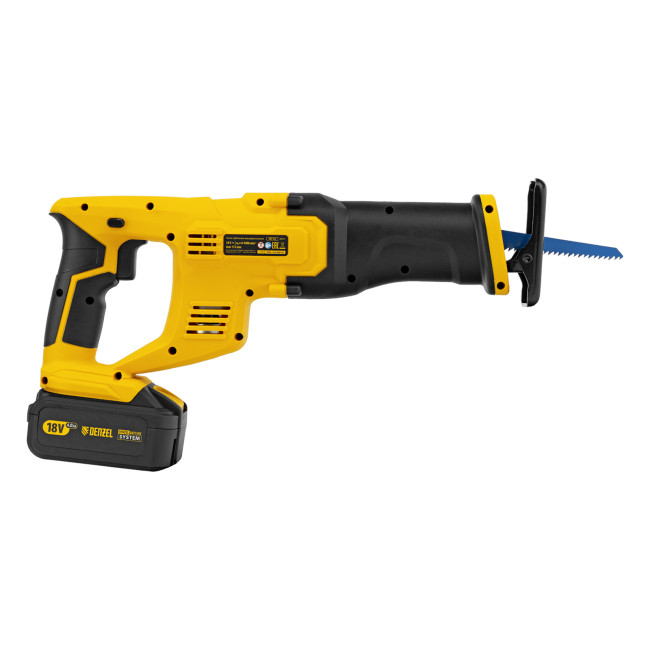 Пила сабельная аккумуляторная CRC-115, 18В Li-Ion Denzel в Казани Пила сабельная аккумуляторная CRC-115, 18В Li-Ion Denzel в Казани