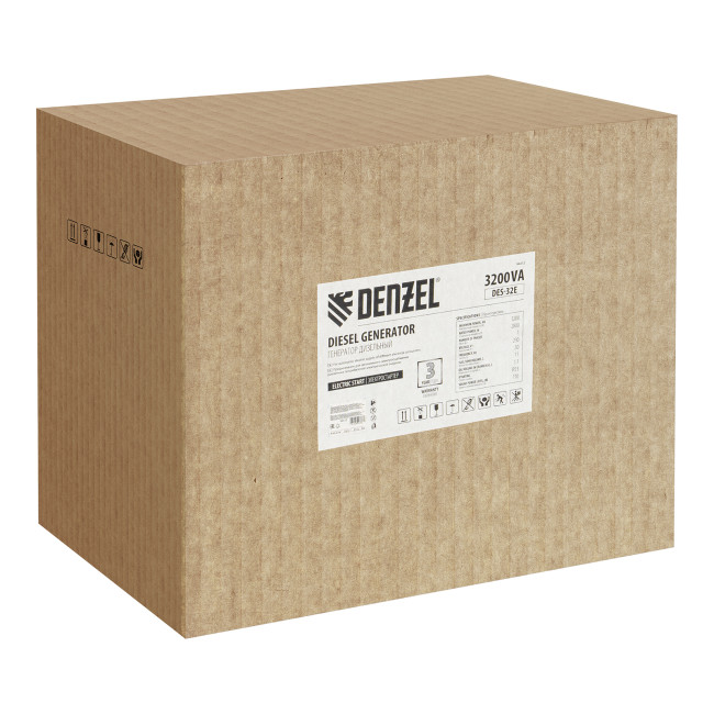 Генератор дизельный DES-32E, 3,2 кВт, 230 В, 11 л, электростартер Denzel в Казани Генератор дизельный DES-32E, 3,2 кВт, 230 В, 11 л, электростартер Denzel в Казани