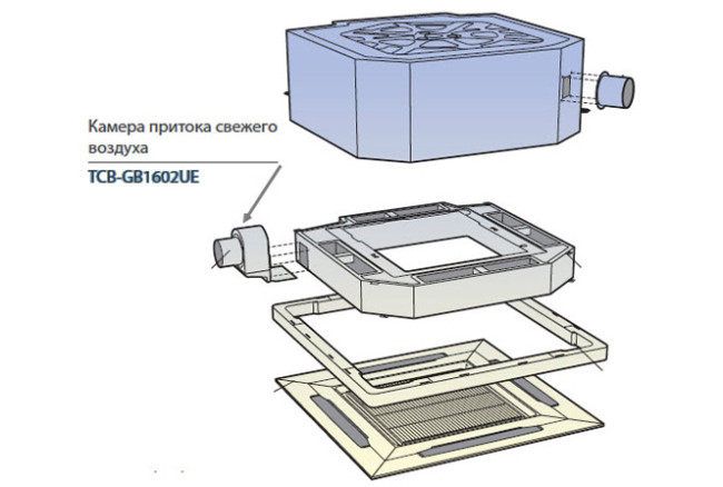 Toshiba Камера притока свежего воздуха (TCB-GB1602UE) в Казани