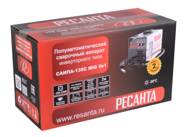 Сварочный полуавтомат САИПА-135С MIG 5в1 Ресанта в Казани Сварочный полуавтомат САИПА-135С MIG 5в1 Ресанта в Казани