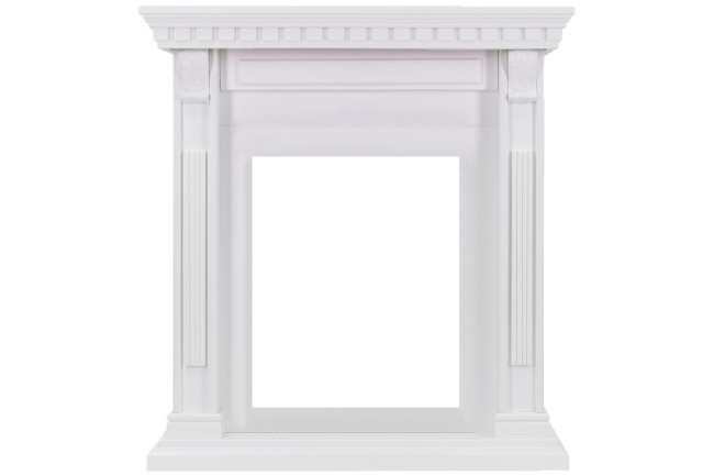 Каминокомплект Orlean - Белый дуб с очагом Danville Black FB2 в Казани