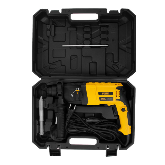 Перфоратор электрический RHH-600-22, SDS-plus, 600 Вт, 2,5 Дж, 2 реж. Denzel в Казани