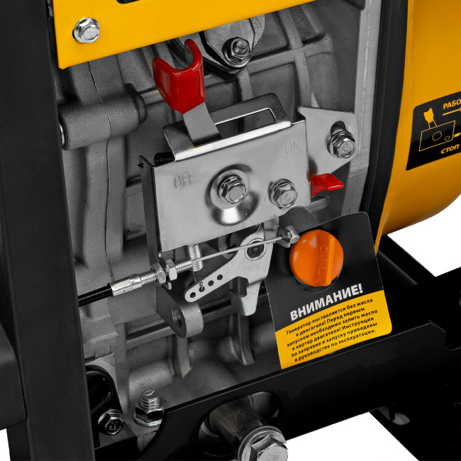 Генератор дизельный DES-55, 5,5 кВт, 230 В, 11 л, ручной стартер Denzel в Казани