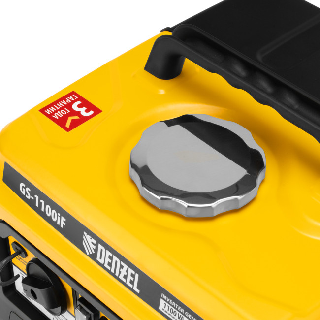 Генератор инверторный GS-1100iF, 1,1 кВт, 230 В, ручной старт DENZEL в Казани