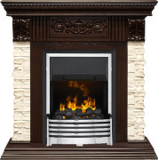 Каминокомплект Luxemburg (каменный) - Сланец/Темный дуб с очагом Flagstaff Каминокомплект Luxemburg (каменный) - Сланец/Темный дуб с очагом Flagstaff