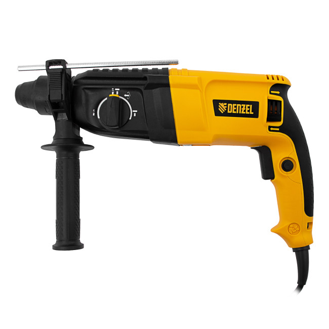 Перфоратор электрический RHH-800-26, SDS-plus, 800 Вт, 3 Дж, 3 плюс 1 реж. Denzel в Казани Перфоратор электрический RHH-800-26, SDS-plus, 800 Вт, 3 Дж, 3 плюс 1 реж. Denzel в Казани