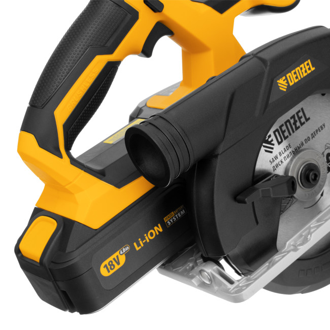 Пила циркулярная аккумуляторная бесщет. CCS-165, 18В Li-Ion Denzel в Казани Пила циркулярная аккумуляторная бесщет. CCS-165, 18В Li-Ion Denzel в Казани