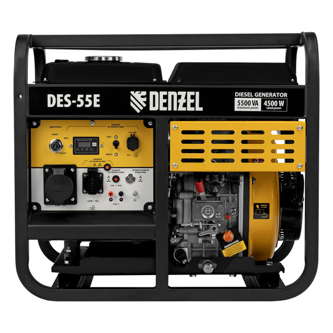 Генератор дизельный DES-55E, 5,5 кВт, 230 В, 11 л, электростартер Denzel в Казани Генератор дизельный DES-55E, 5,5 кВт, 230 В, 11 л, электростартер Denzel в Казани