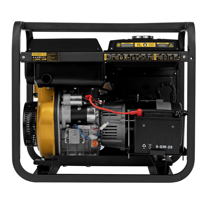 Генератор дизельный DES-55E, 5,5 кВт, 230 В, 11 л, электростартер Denzel в Казани Генератор дизельный DES-55E, 5,5 кВт, 230 В, 11 л, электростартер Denzel в Казани