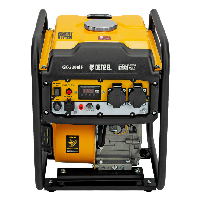 Генератор инверторный GK-2200iF, 2,2 кВт, 230 В, ручной старт DENZEL в Казани Генератор инверторный GK-2200iF, 2,2 кВт, 230 В, ручной старт DENZEL в Казани