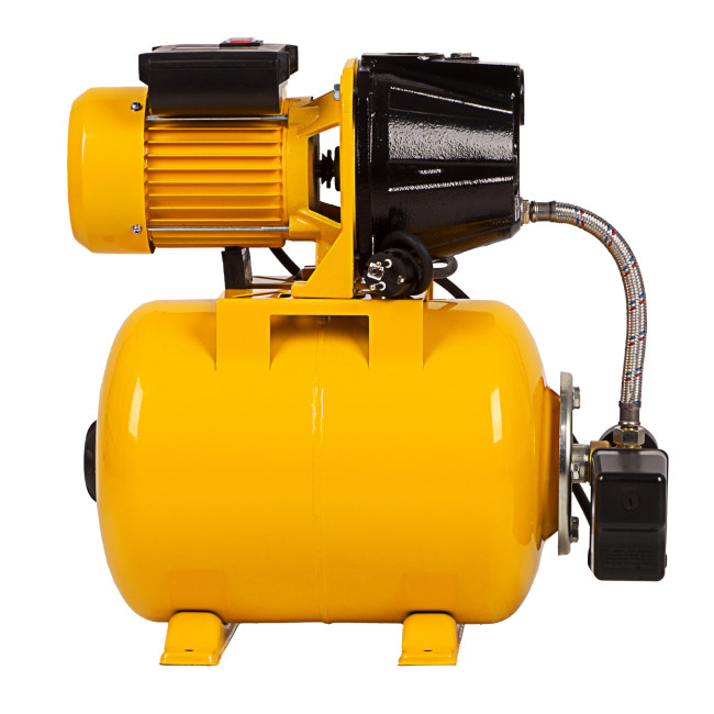 Насосная станция PS1100С, 1100 Вт, 4500 л/ч, ресивер 24 л, подъем 46 м, чугун Denzel в Казани