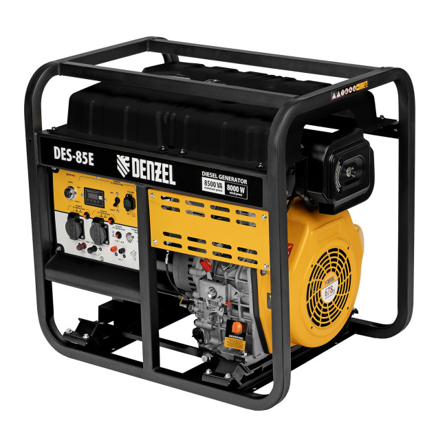 Генератор дизельный DES-85E, 8,5 кВт, 230 В, 16 л, электростартер Denzel в Казани Генератор дизельный DES-85E, 8,5 кВт, 230 В, 16 л, электростартер Denzel в Казани