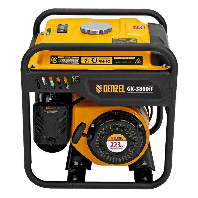 Генератор инверторный GK-3800iF, 3,8 кВт, 230 В, ручной старт DENZEL в Казани