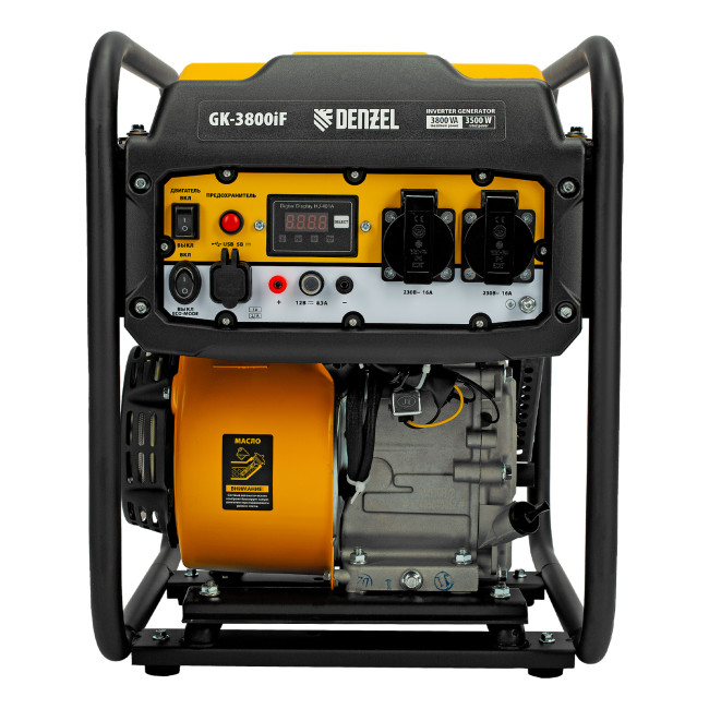 Генератор инверторный GK-3800iF, 3,8 кВт, 230 В, ручной старт DENZEL в Казани