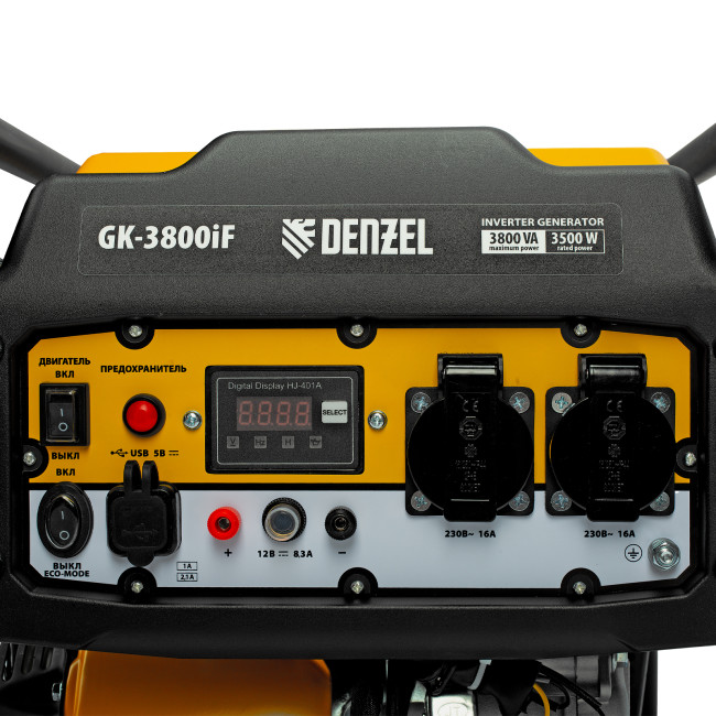 Генератор инверторный GK-3800iF, 3,8 кВт, 230 В, ручной старт DENZEL в Казани