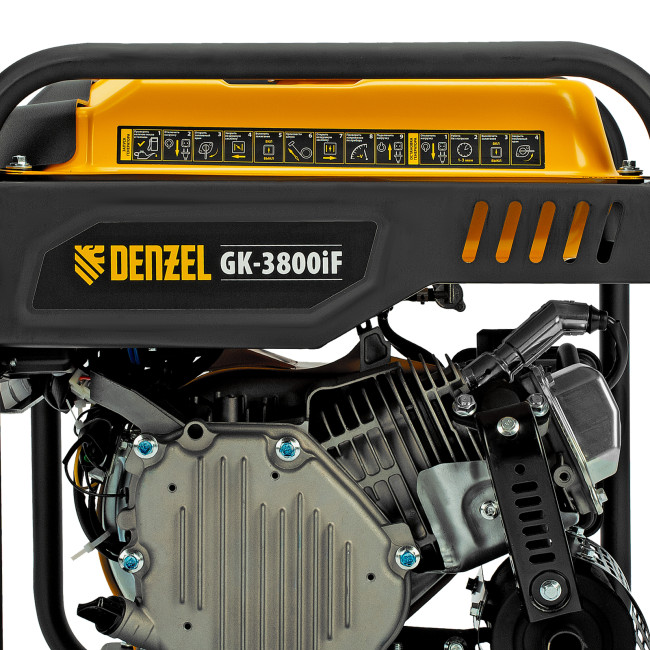 Генератор инверторный GK-3800iF, 3,8 кВт, 230 В, ручной старт DENZEL в Казани