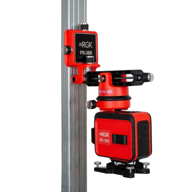 Комплект: лазерный уровень RGK PR-38R + штанга-упор RGK CG-2 в Казани