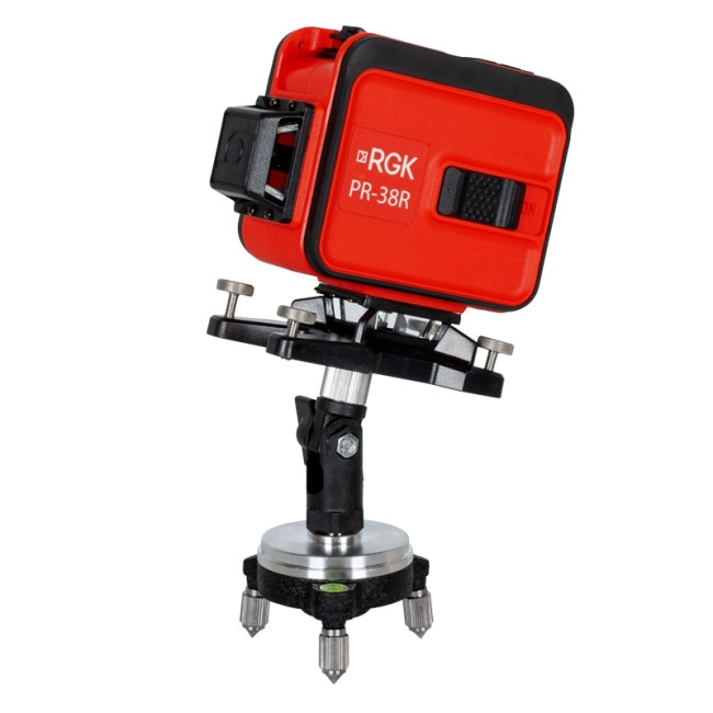Комплект: лазерный уровень RGK PR-38R + штанга-упор RGK CG-2 в Казани