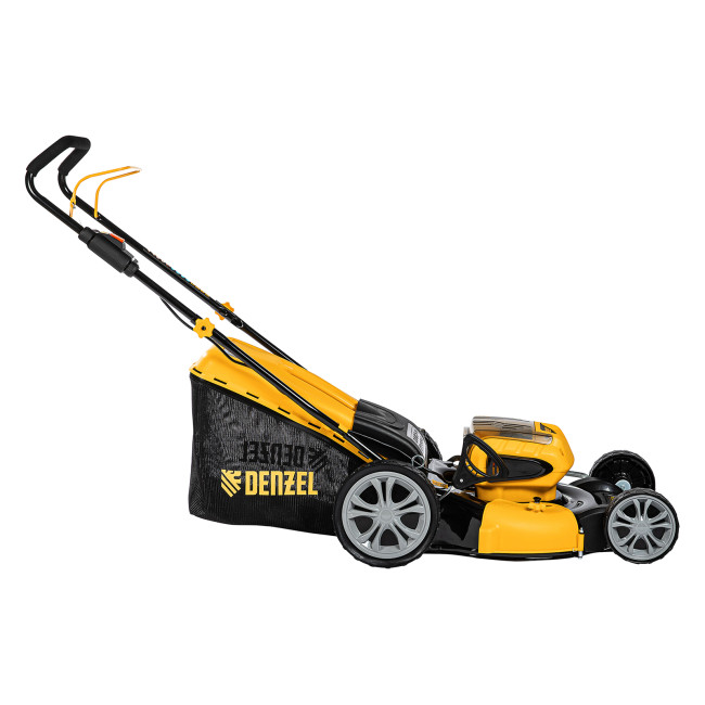 Газонокосилка аккумуляторная бесщеточная RLM450-36, Li-ion, 36 В, 4 Ач, 450 мм, травосборник 40 л Denzel в Казани
