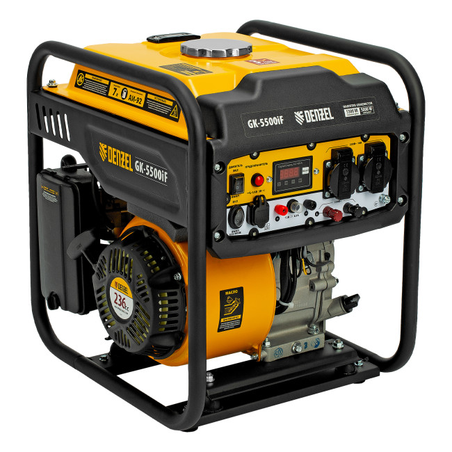 Генератор инверторный GK-5500iF, 5,5 кВт, 230 В, ручной старт DENZEL в Казани Генератор инверторный GK-5500iF, 5,5 кВт, 230 В, ручной старт DENZEL в Казани