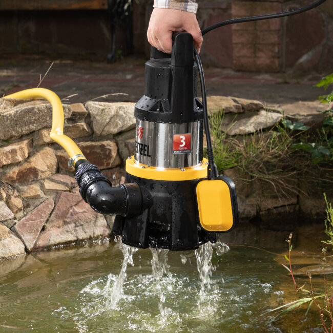 Дренажный насос DP1400X, 1400 Вт, подъем 11 м, 25000 л/ч Denzel в Казани