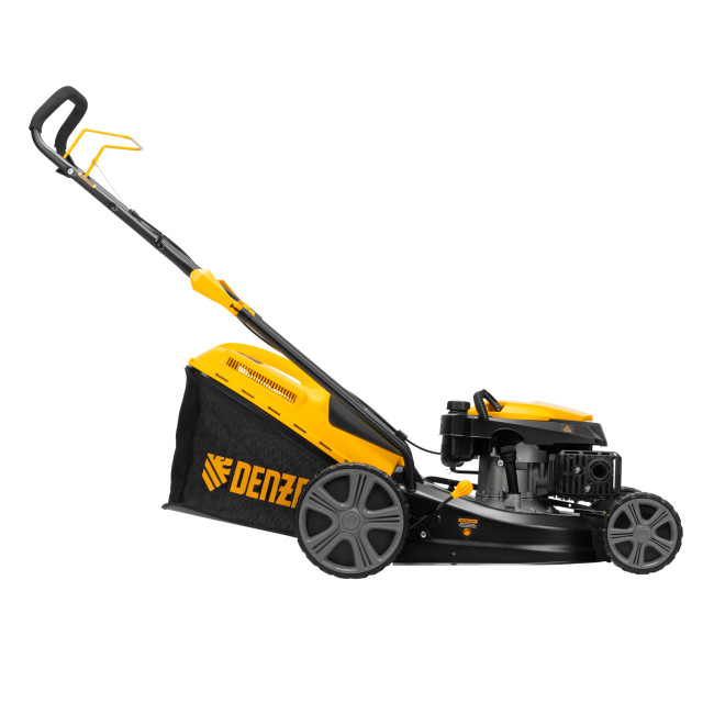 Газонокосилка бензиновая GLD-460, 146 куб.см, ширина 46 см, ручная, 7 уровней, травосборник 50 л Denzel в Казани