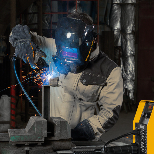 Аппарат инвертор. полуавтомат. cварки IMIG-160 Synergy, 160 А, ПВ 60%, катушка 5 кг Denzel в Казани